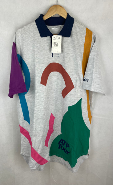 Vintage Adidas Polo Gr. L ATP