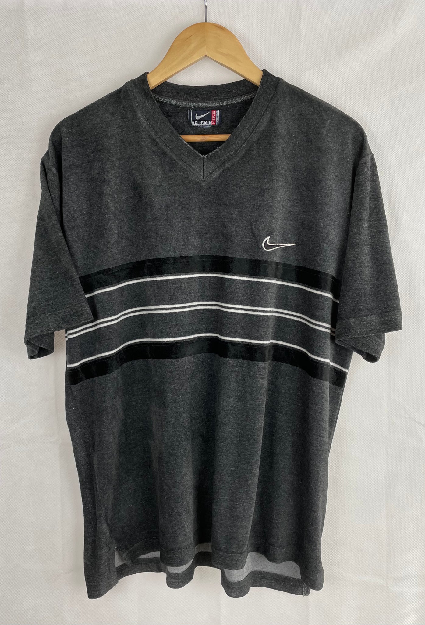 Vintage Nike T-Shirt velour Gr. L